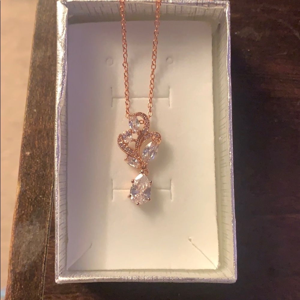 Rose gold necklace